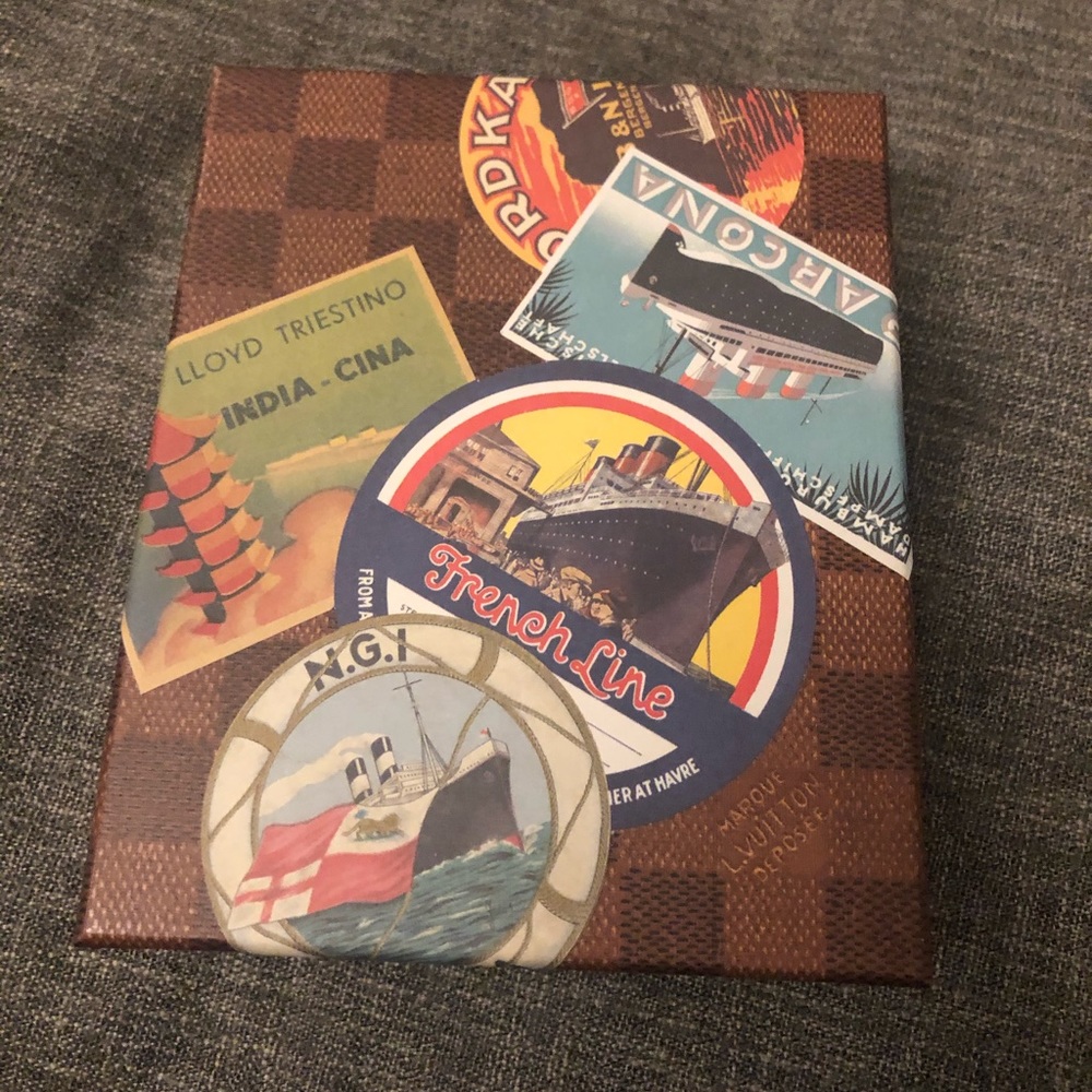 RARE LOUIS VUITTON Travel Sticker Postcard Box Set